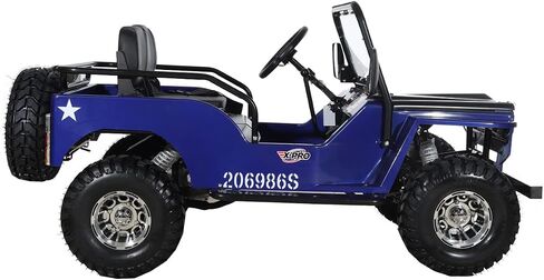 X-PRO Ranger 150 Go Kart with 3-Speed Semi-Automatic Transmission w/Reverse, Big 18" Aluminium Rim Wheels! LED Headlights, with Windshield and Spare Tire！ (Wine Red) in Saudi Arabia