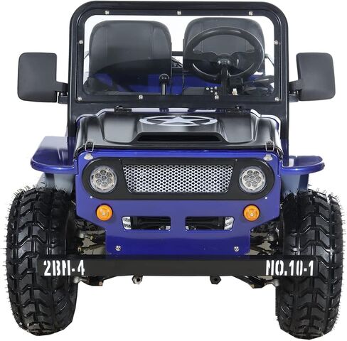X-PRO Ranger 150 Go Kart with 3-Speed Semi-Automatic Transmission w/Reverse, Big 18" Aluminium Rim Wheels! LED Headlights, with Windshield and Spare Tire！ (Wine Red) in Saudi Arabia