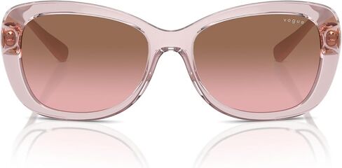 Vogue Eyewear Women's VO2943SB Butterfly Sunglasses, Transparent Light Brown/Brown Gradient, 55 mm in Kuwait