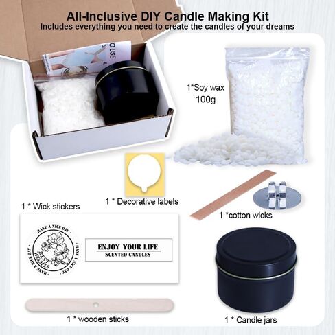 DIY Candle Making Kit (Black) in Saudi Arabia