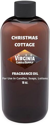Christmas Cottage Fragrance Oil (16 oz Bottle) for Candle Making, Soap Making, Tart Making, Room Sprays, Lotions, Car Fresheners, Slime, Bath Bombs, Warmers… in Saudi Arabia