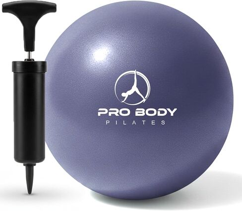 ProBody Pilates Ball Small Exercise Ball w/Pump, 9 Inch Bender Ball, Mini Soft Yoga Ball, Workout Ball for Stability, Barre, Fitness, Ab, Core, Physio and Physical Therapy Ball at Home Gym & Office in Kuwait