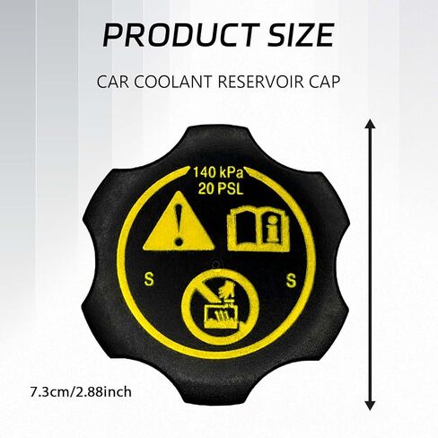 Radiator Cap Coolant Reservoir Cap Replacement Compatible with Chevrolet Dodge GMC Buick Cadillac Jeep Ram Saab Silverado 1500 2500 3500 Express Avalanche Suburban Captiva Cavalier Equinox in Saudi Arabia