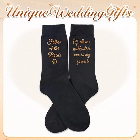 HAPPYPOP Funny Wedding Gifts For Men, Father of The Groom Gifts For Groom and Father, Wedding Dress Socks for Groom in Saudi Arabia