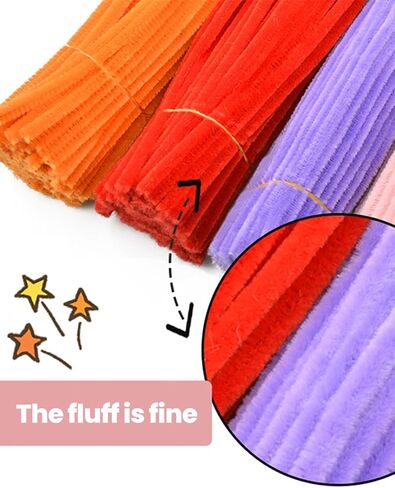 100 Pcs Christmas Pipe Cleaners - 20 Colors Rainbow Chenille Stems, 12-Inch Fuzzy Sticks Fabric Ribbons for Crafts, DIY Art Projects, Activities, and Holiday Decorations in Saudi Arabia