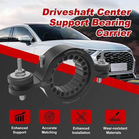 Upgrade CHR03A0 Driveshaft Center Support Bearing Carrier Compatible with Dodge WD Durango （2011-2023）, Jeep WK2 Grand Cherokee (2011-2023) 52853646AC 52853646AE , Black in Saudi Arabia