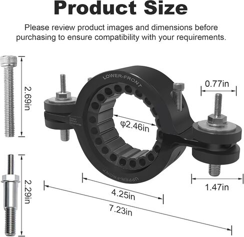 Upgrade CHR03A0 Driveshaft Center Support Bearing Carrier Compatible with Dodge WD Durango （2011-2023）, Jeep WK2 Grand Cherokee (2011-2023) 52853646AC 52853646AE , Black in Saudi Arabia