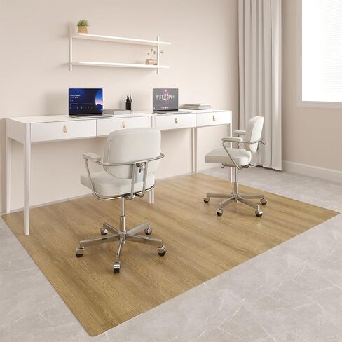 30"x48" Vintage Blue Floral Office Chair Rug, Durable Desk Chair Rug,Machine Washable Computer Chairs Mat on Home Office,Anti Slip Under Desk Carpet, Floor Protectors for Computer Floor, Rolling Mat in Saudi Arabia