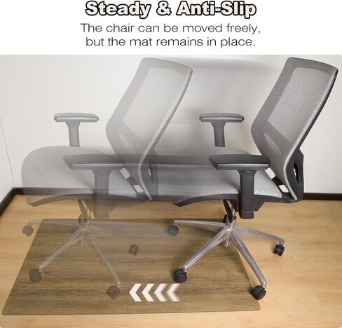 30"x48" Vintage Blue Floral Office Chair Rug, Durable Desk Chair Rug,Machine Washable Computer Chairs Mat on Home Office,Anti Slip Under Desk Carpet, Floor Protectors for Computer Floor, Rolling Mat in Saudi Arabia