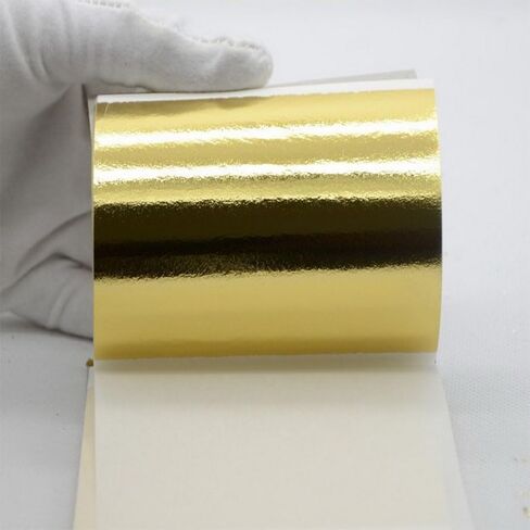 100 قطعة من ورق رقائق الذهب الأصلي النقي عيار 24 قيراط من BoYue زينة ذهبية (ذهبي) in Kuwait