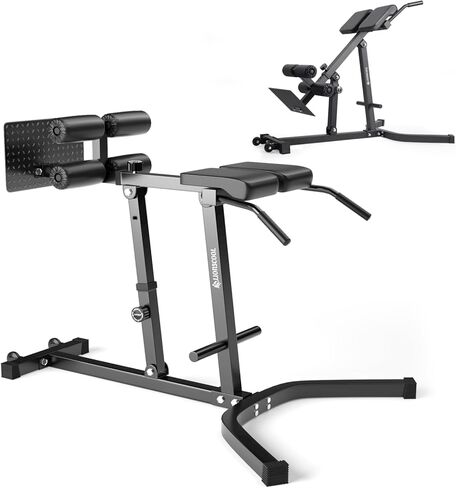 LIONSCOOL Heavy-Duty Adjustable Roman Chair(350LB Weight Capacity) - Versatile Back Hyperextension with 5 Adjustable Angles and 7 Adjustable Height Range - Perfect for Core Strength and Back Muscles in Kuwait