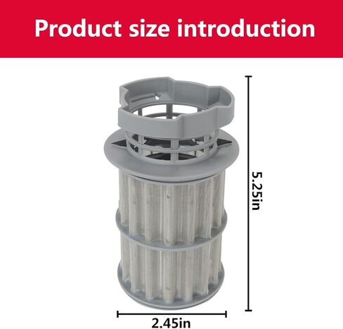 USonline911 645038 Dishwasher Drain Mesh Filter Circulation Pump Micro Filter for B-osch SGE53U56UC, SGE63E05UC, SGE63E06UC, SGE63E15UC, SGE68U55UC, SGV63E03UC, SGV68U53UC, SGX68U55UC in Saudi Arabia