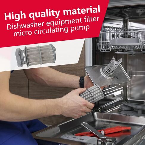 USonline911 645038 Dishwasher Drain Mesh Filter Circulation Pump Micro Filter for B-osch SGE53U56UC, SGE63E05UC, SGE63E06UC, SGE63E15UC, SGE68U55UC, SGV63E03UC, SGV68U53UC, SGX68U55UC in Saudi Arabia