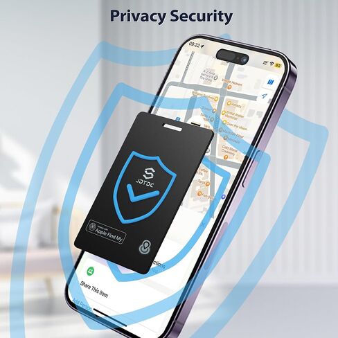 Wallet-Tracker-Card Genuine Apple MFi Certified Smart-Card-Wallet-Locator (iOS Only) Ultra-Thin-Credit-Card-Tracker for Passport, Luggage, Bags, Anti-Loss Item-Finder-Card, Works with Apple Find My in Saudi Arabia