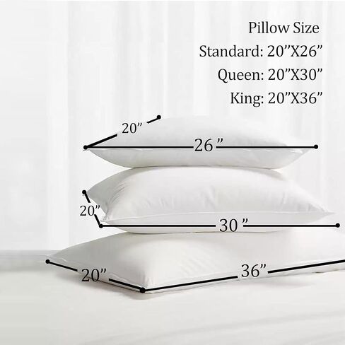 linens delight Highland Feather® - Hungarian Goose Down Pillow King Size - 750 Fill Power in Saudi Arabia