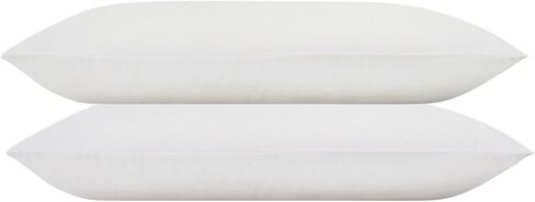 RejuveNite® American Talalay Latex Pillows - Medium Support, Queen High Profile, Dual Set - 100% Cotton Sateen Covers – Made in USA in Saudi Arabia