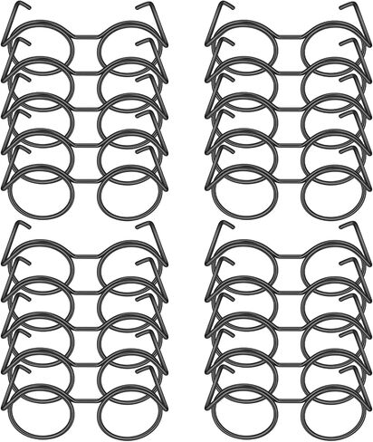 20Pcs Mini Glasses,Metal Mini Handmade Glasses Cute Doll Making Supplies for Dolls Dress Up,Pets Costume Accessories(Black) in Saudi Arabia
