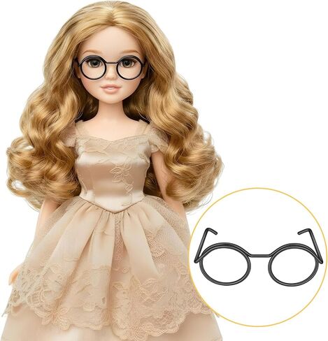 20Pcs Mini Glasses,Metal Mini Handmade Glasses Cute Doll Making Supplies for Dolls Dress Up,Pets Costume Accessories(Black) in Saudi Arabia