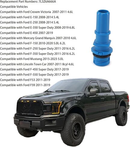 1 قطعة 7L3Z6A666A PCV صمام العادم الإيجابي صمام تهوية علبة المرافق متوافق مع فورد كراون فيكتوريا E-150 F-150 E-250 E-350 سوبر ديوتي موستانج لينكولن تاون كار ميركوري جراند ماركيز in Kuwait