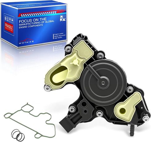 PCV صمام فاصل زيت المحرك صمام تنفيس علبة المرافق متوافق مع 2014-2018 Audi A3 A4 Volkswagen Golf VW Jetta Passat Bettle GTI 1.8T 2.0T، استبدال #06K103495 06K013495AA 06K103495AT in Kuwait