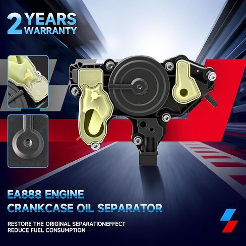 PCV صمام فاصل زيت المحرك صمام تنفيس علبة المرافق متوافق مع 2014-2018 Audi A3 A4 Volkswagen Golf VW Jetta Passat Bettle GTI 1.8T 2.0T، استبدال #06K103495 06K013495AA 06K103495AT in Kuwait