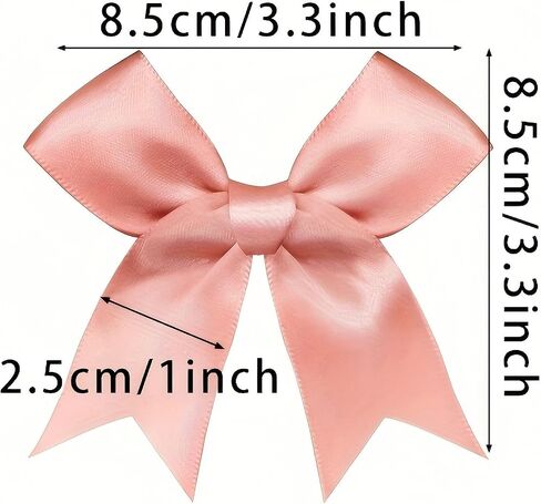 jeekscss White Gift Wrap Bows-50pcs 3.3 Inch Elegant Bows for Gift Wrapping, Wedding Decorations, Baby Shower Party, Birthday Presents, Christmas Gift Bags in Saudi Arabia