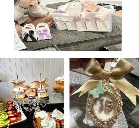 jeekscss White Gift Wrap Bows-50pcs 3.3 Inch Elegant Bows for Gift Wrapping, Wedding Decorations, Baby Shower Party, Birthday Presents, Christmas Gift Bags in Saudi Arabia