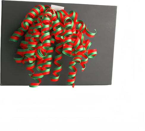 6 Pcs Red and Green Christmas Curly Ribbon Bows 6 Inch Gift Bow Self Adhesive Gift Wrapping Bow for Presents, Wine Bottle, Treat Bags, Birthday, Wedding Party Favors (rea and Green) in Saudi Arabia