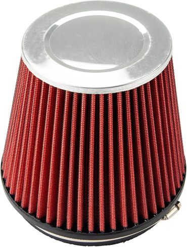 طقم نظام دخول الهواء البارد مقاس 3.5 بوصة من KAX + درع حراري متوافق مع 2011-2018 1500 5.7L، 2019-2023 1500 Classic 5.7L، 2009-2010 Ram 1500 5.7L، 2013-2018 2500/3500 5.7L، أحمر in Kuwait