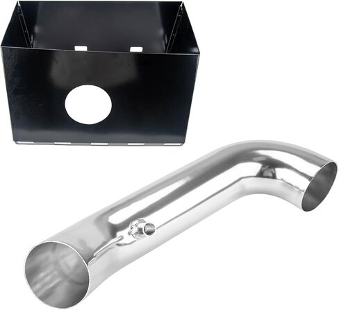 طقم نظام دخول الهواء البارد مقاس 3.5 بوصة من KAX + درع حراري متوافق مع 2011-2018 1500 5.7L، 2019-2023 1500 Classic 5.7L، 2009-2010 Ram 1500 5.7L، 2013-2018 2500/3500 5.7L، أحمر in Kuwait