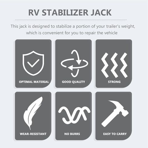 Trailer Stabilizer Jack Heavy Duty Steel Repair Accessory for Rv and Travel Trailers Compact Design for Easy Storage and Safe Operation in Saudi Arabia