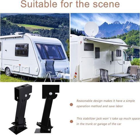Trailer Stabilizer Jack Heavy Duty Steel Repair Accessory for Rv and Travel Trailers Compact Design for Easy Storage and Safe Operation in Saudi Arabia