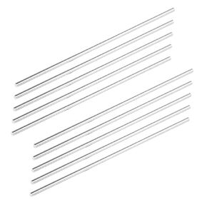 Eowpower 10 Pieces 3mm X 305mm Aluminum Round Rod 6061 T6511 Solid Extruded Rods 12" Long 3mm Diameter