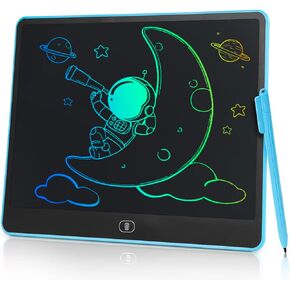 LOMOOE LCD Writing Tablet for Kids,16 inch Colorful Screen Doodle Board,Eye Protection Drawing Tablet with High Brightness, Toddler Educational Toys Gifts for3-12 Years Old Boys Girls (Blue)…