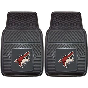 Fanmats 10779 NHL Phoenix Coyotes الصف الثاني الخلفي من الفينيل عالي التحمل، أسود، 14 بوصة × 17 بوصة