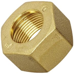 Legris 0110 08 00 Brass Compression Tube Fitting, Nut, For 8 mm Tube OD x M12x1 Thread, 14 mm Hex Siz, 13 mm Length