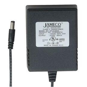 Xytronic DFU240050F1121 Jameco Reliapro Transformer with AC to DC Wall Adapter, 24 Vdc, 500 mA, 12 Watt, 3.4" Height, 2.7" Width, 2.2" Length