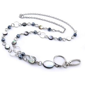 elegance Badge Lanyards ID Necklaces ID Badge Holder for,nurses and other OL Stainless steel chain