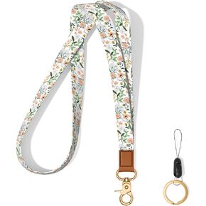 Hsxnam Neck Lanyard Key Chain, Long Lanyard Strap Keychain Holder for Women Men Car Keys ID Badges Card Wallet Phone Camera