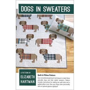Elizabeth Hartman Ptrn Dogs in Sweaters Pattern