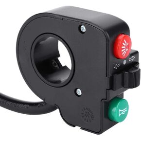 ZJchao E-Bike Switch, 3-in-1 Light Horn Turn Switch Button for Mountain Bike E-Bike Electric Scooter DK-15
