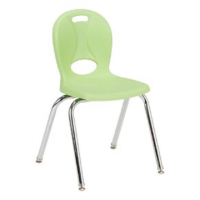 Structure Series School Chair (16" Seat Height), Green Apple - Pack of 4