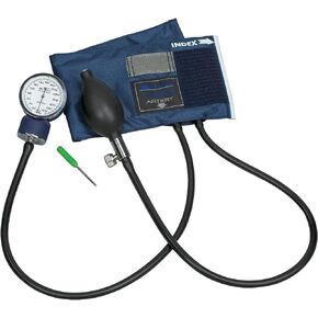 MABIS Aneroid Sphygmomanometer with Adjustable Gauge, Adult Cuff Size 13" to 20", Professional Manual Blood Pressure Cuff, Caliber Series, Large Adult Cuff