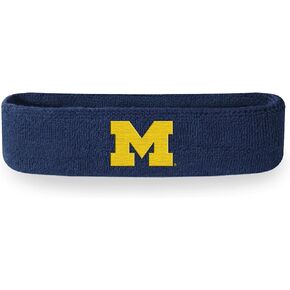 Suddora University of Michigan Headband, Michigan Wolverines Breathable Sweatbands for Sports Events, Non-Slip Fabric Headband for Football, Tennis, Workout, Costumes & Cosplay