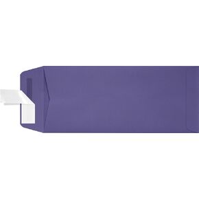 LUXPaper #10 Policy Business Envelopes | Peel & Press | 4 1/8" x 9 1/2" | Wisteria Purple | 80lb. Text | 50 Qty