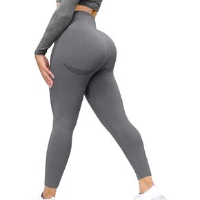 Oudisen Seamless Workout Leggings for Women High Waist Tummy Control Yoga Pants Butt Lift Compression Tights