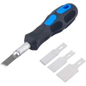 JAAGS Professional Auto Glass Pinchweld Scraper Tools, Auto Windscreen 4PCS Scraper and Blades Set, Windshield Removal Tool Kit with Surgically Sharp Blades. Very Sharpe Hand Craft Scraper kit
