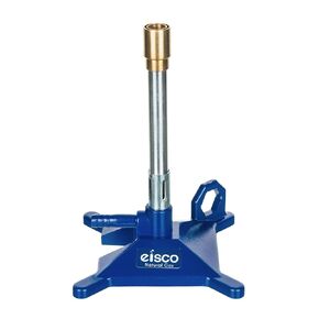 EISCO Bunsen Burner, Natural Gas - Flame Stabilizer, Air Flow Adjustable - Cast Iron StabiliBase, Anti-Tip Design with Handle - Suitable for use with Natural Gas