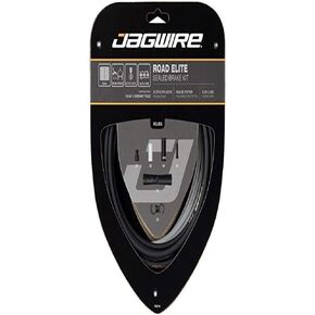 مجموعة كابلات الفرامل المختومة Jagwire Road Elite SRAM/Shimano مع كابلات غير مطلية فائقة النعومة