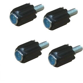 Lotatheta 4 pcs M5 Index Derailleur Shift Cable Stops with Downtube Barrel Adjusters Bolts for Cycling Road MTB Bike